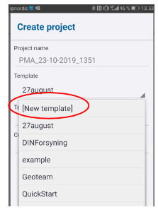 Trimble Penmap Create project